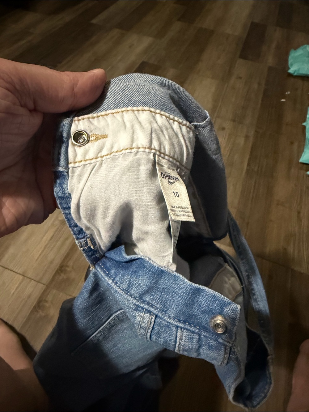 OshKosh B'gosh Light Blue Denim girls Kids Overalls - Picture 5 of 6